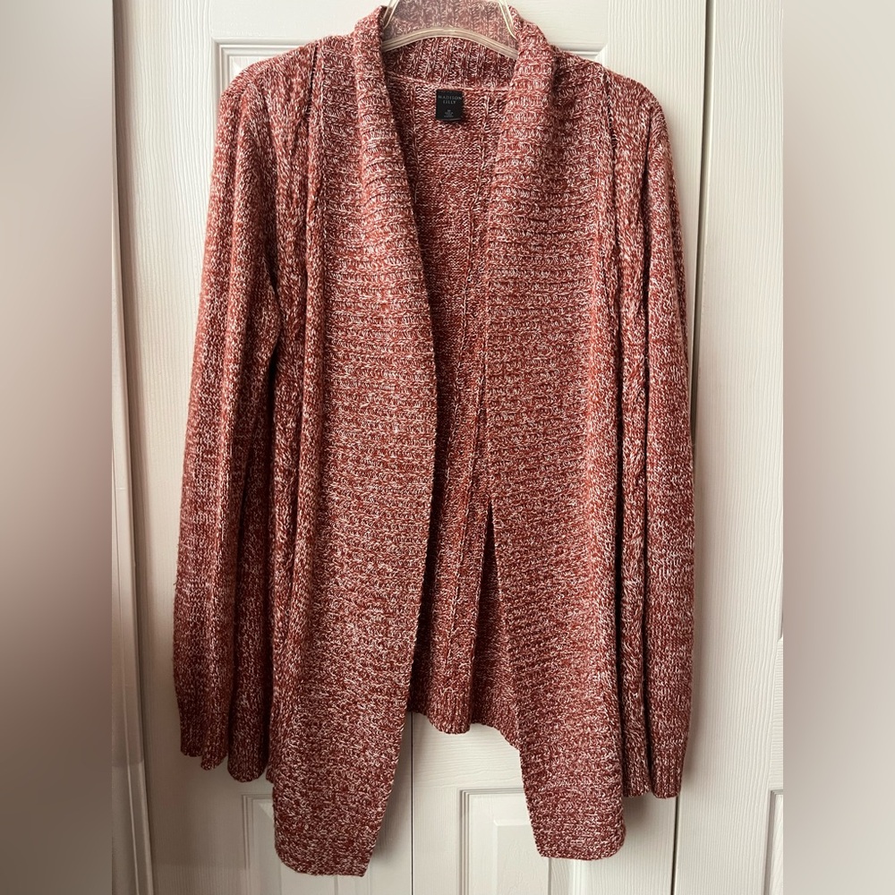 Madison lilly Women's Open Front Cardigan Sweater - Rust